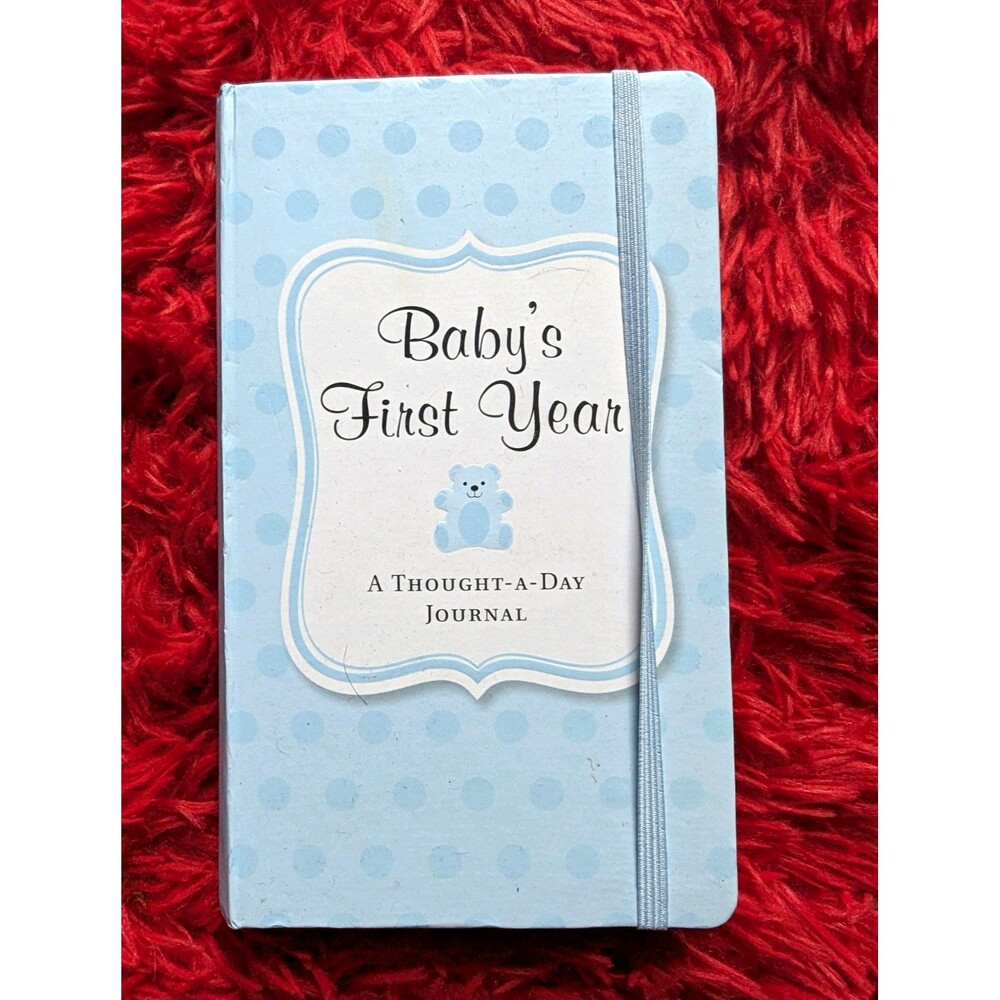 Peter Pauper Press Baby's First Year Thought-a-Day Journal Blue Boy Keepsake